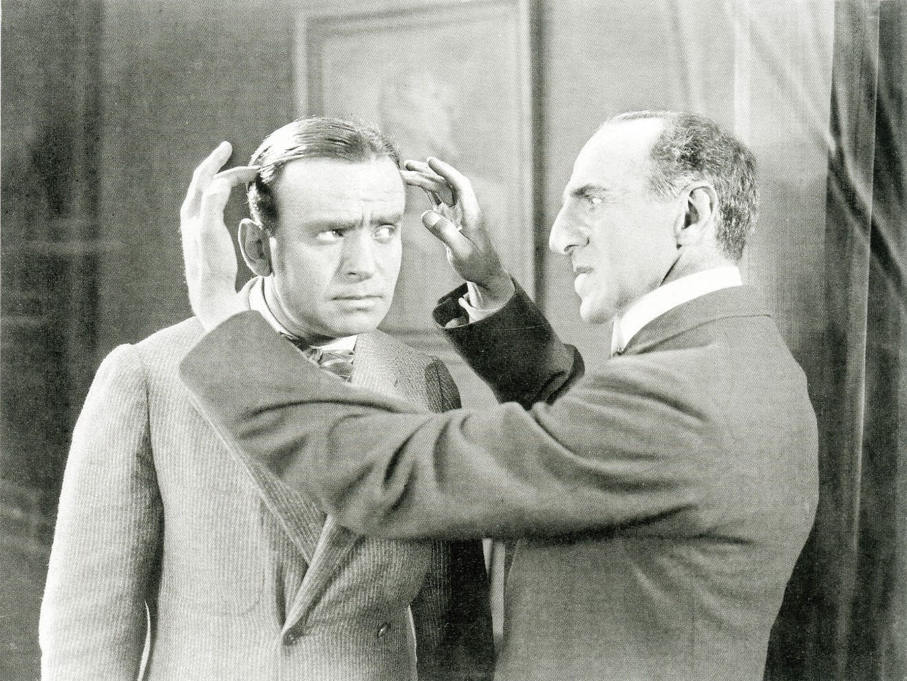 Douglas Fairbanks and Herbert Grimwood in 'When the Clouds Roll By' (1919)